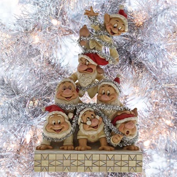 Disney Figur Snehvide og de syv små dværge - Pyramide jul